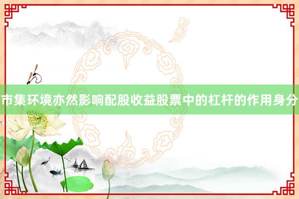 市集环境亦然影响配股收益股票中的杠杆的作用身分